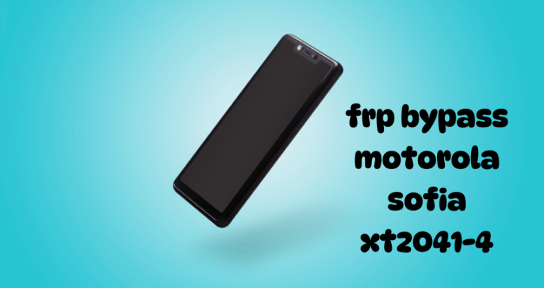 frp bypass motorola sofia xt2041-4